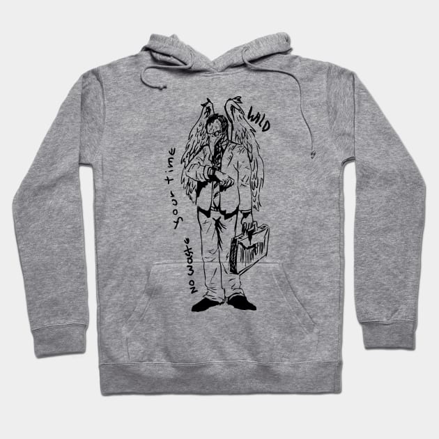 The Wingerman (Bird Man) or The Yuppie of Emptiness Hoodie by Elvdant